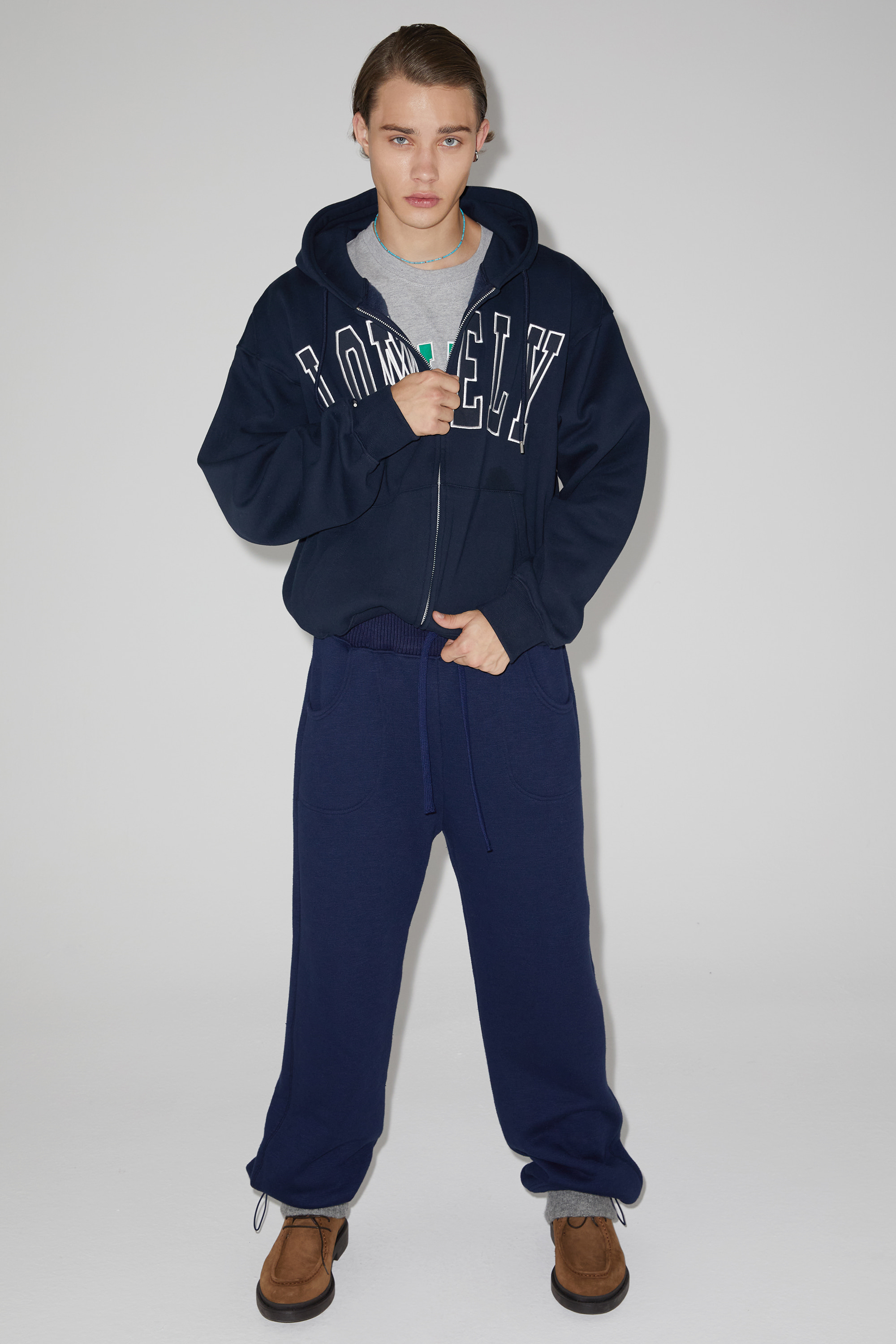 [EXCLUSIVE] KNIT TRAINNING PANTS NAVY